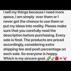 Hey dear posh friends! 💌🍧🍃 *ALL OFFERS WELCOME*